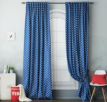 Комплект штор "Сири" Синий