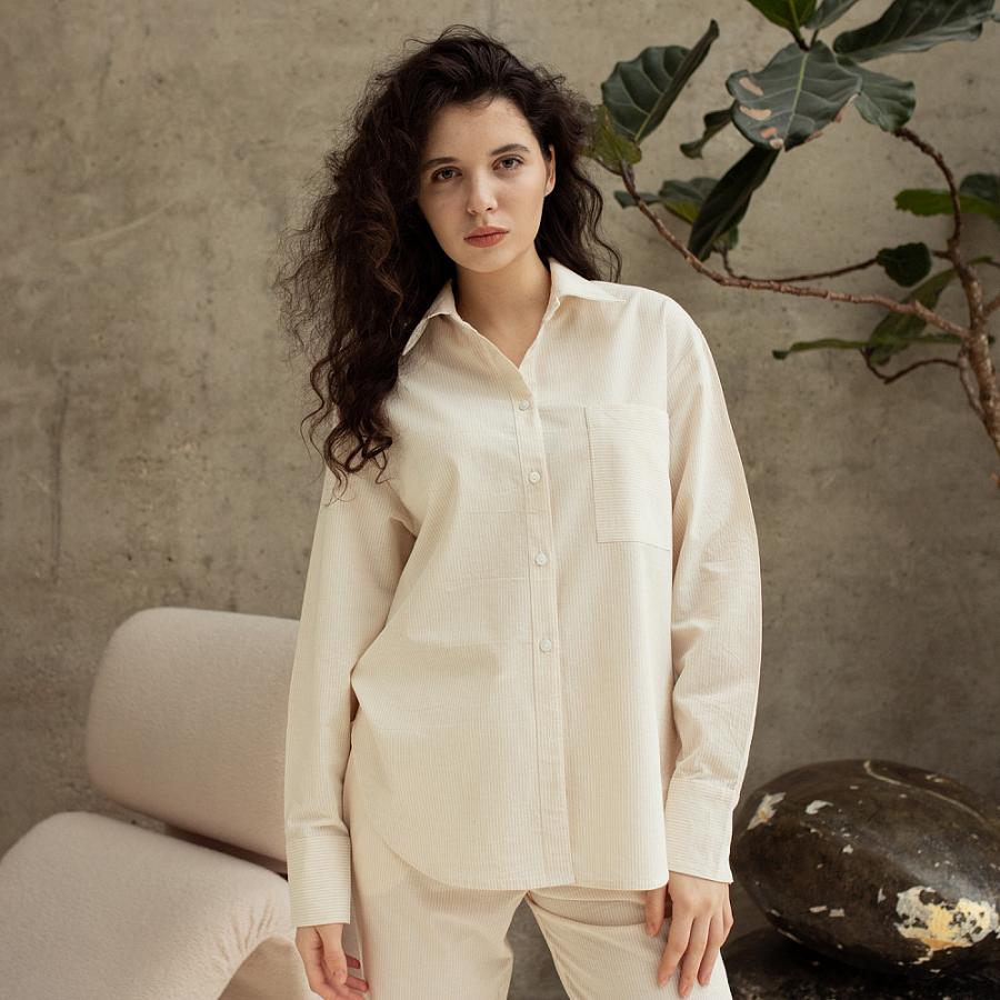 Рубашка "Берди" Бежевый