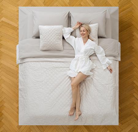 Покрывало с наволочками "Узорье" Айвори