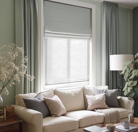 Римская штора блэкаут "Мириам" Светло-серый