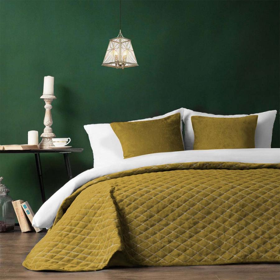 Покрывало "Тина" Горчичный