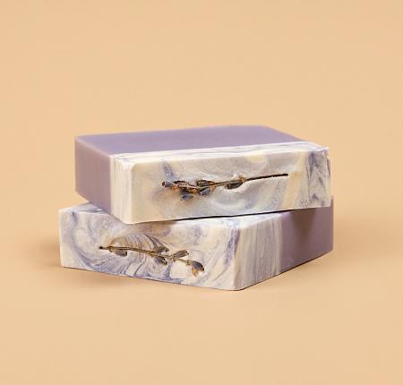 Мыло ручной работы "Лавандовое поле" Сиреневый