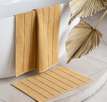 Комплект ковриков для ванны "Агра" Горчичный