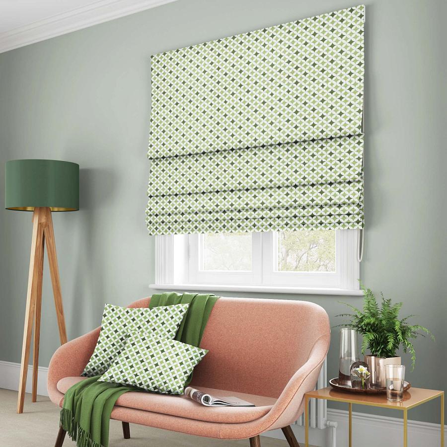 Римская штора "Нэнси" Зеленый