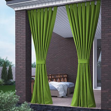 Портьера с подхватом "Вилли" Зеленый