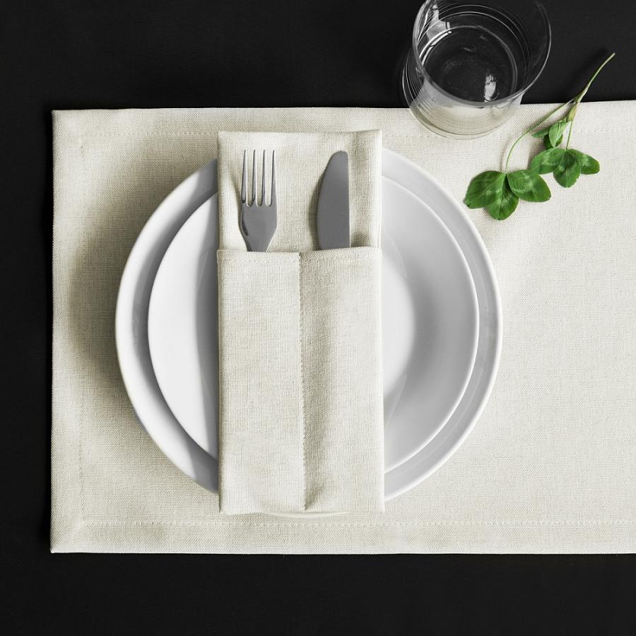 Комплект кувертов "Ибица" Кремовый