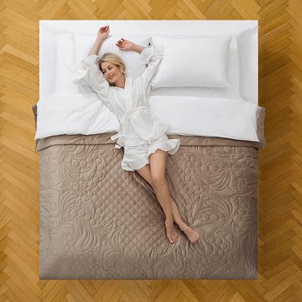 Покрывало с наволочками "Узорье" Бежевый