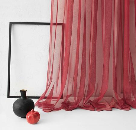 Портьера "Грик" Бордовый