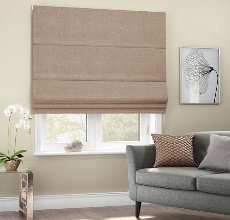 Римская штора "Вандер" Светло-коричневый