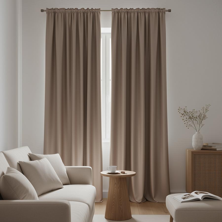 Комплект штор "Блэквуд" Бежевый