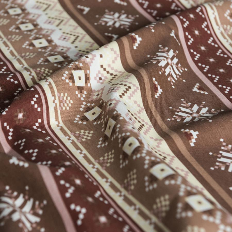 Декоративная ткань "Уолис" Коричневый