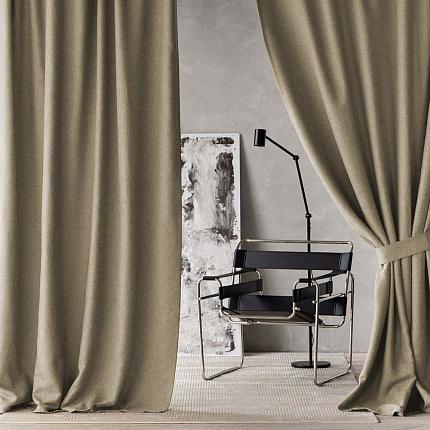 Комплект штор с подхватами "Вандер" Светло-коричневый