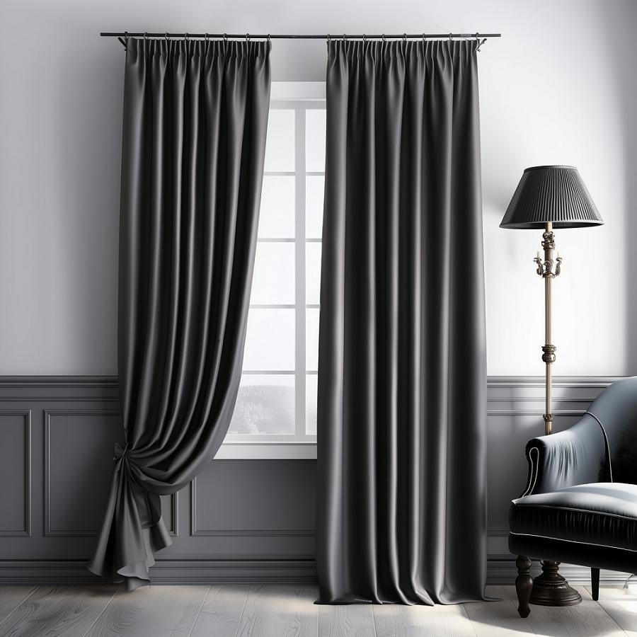 Комплект штор "Блэквуд" Черный