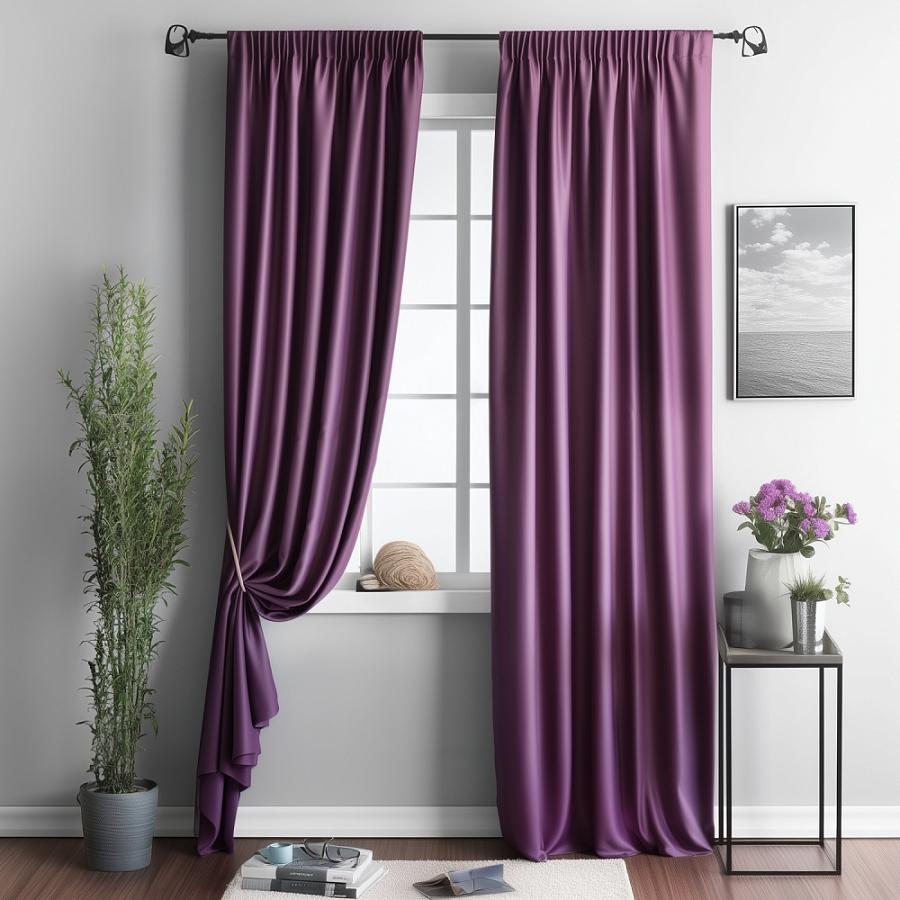 Комплект штор "Блэквуд" Фиолетовый