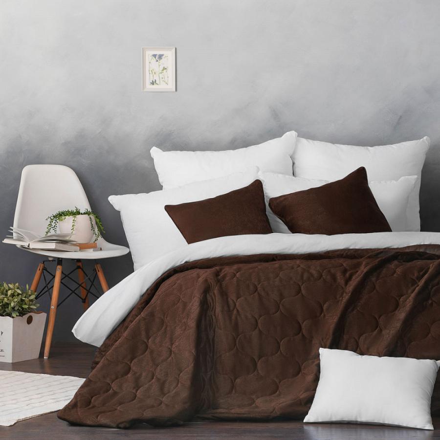 Покрывало с наволочками "Довер" Коричневый