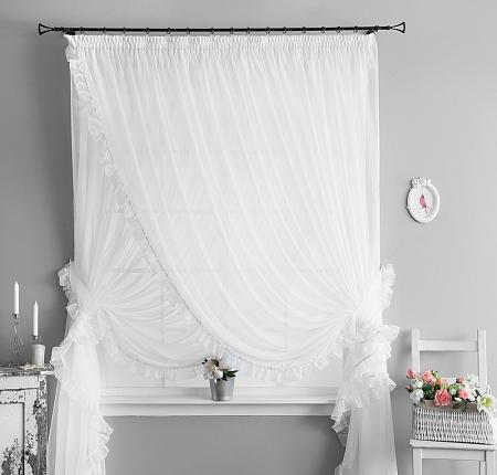 Портьера "Винтаж" Белый