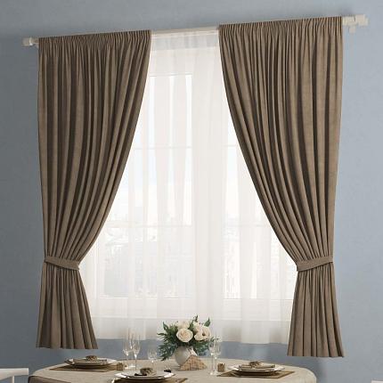 Комплект штор "Тина" Коричневый
