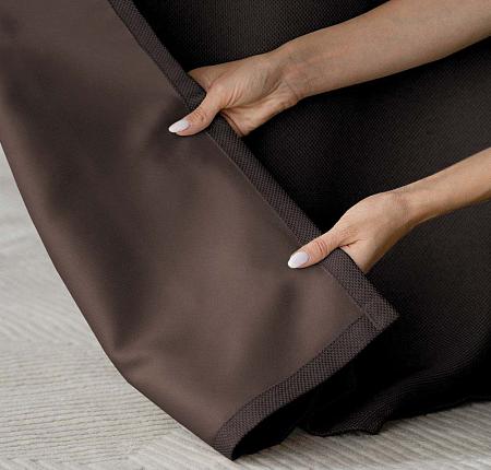 Комплект штор с подхватами "Вандер" Шоколадный