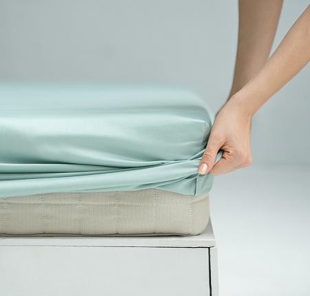 Простыня на резинке "Ферги" Мятный