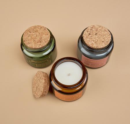 Набор ароматических свечей "Хэппи" Черный