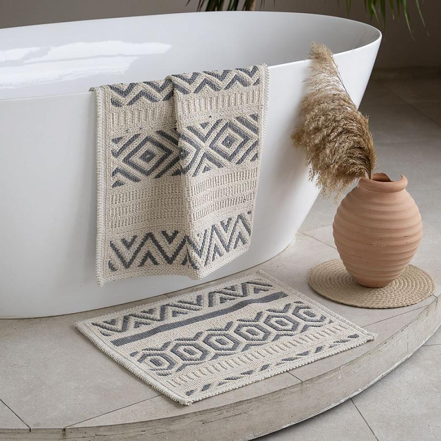Комплект ковриков для ванны "Сува" Серый