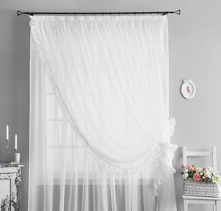 Портьера "Винтаж" Белый