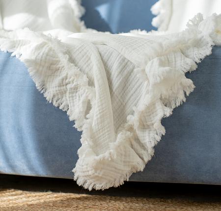 Плед "Тай" Сливочный