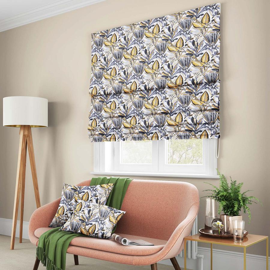 Римская штора "Эзра" Горчичный