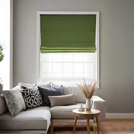 Римская штора блэкаут "Мириам" Зеленый