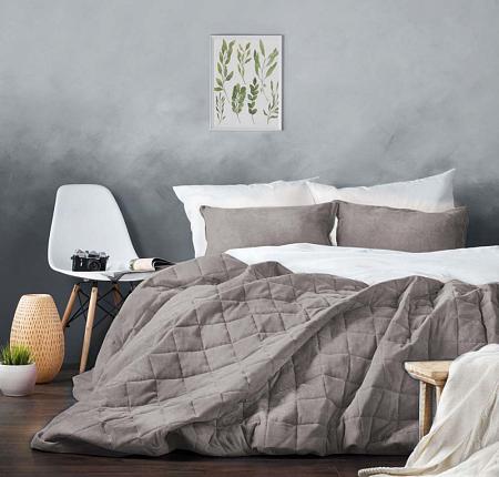 Покрывало с наволочками "Софт" Серый