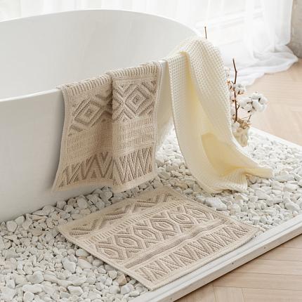 Комплект ковриков для ванны "Сува" Бежево-коричневый