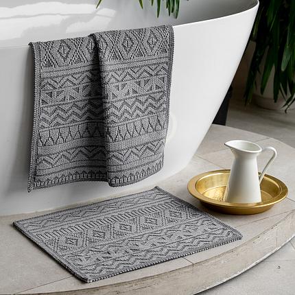 Комплект ковриков для ванны "Лота" Серый