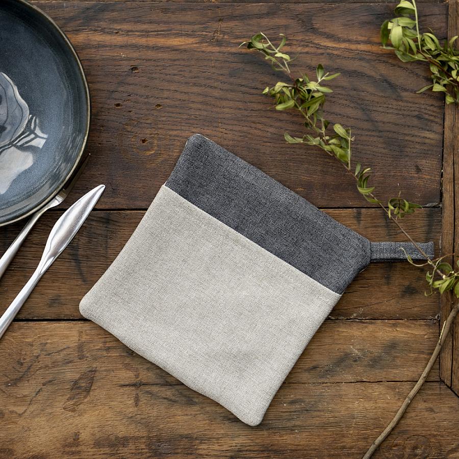 Прихватка "Ибица" Бежево-серый