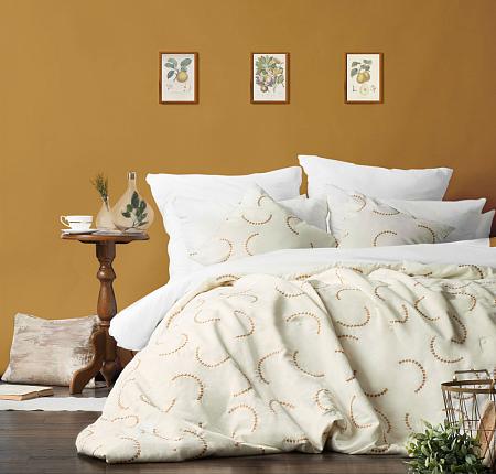 Покрывало с наволочками "Джим" Молочный