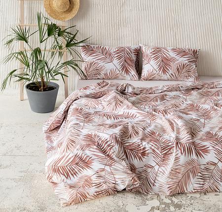 Комплект постельного белья "Палмс" Терракотовый