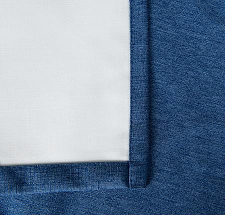 Негорючая декоративная ткань "Эклипсо" Синий