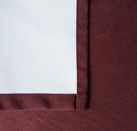 Негорючая декоративная ткань "Эклипсо" Бордовый