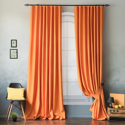 Комплект штор с подхватами "Билли" Оранжевый
