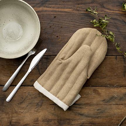 Прихватка-варежка "Ибица" Горчичный