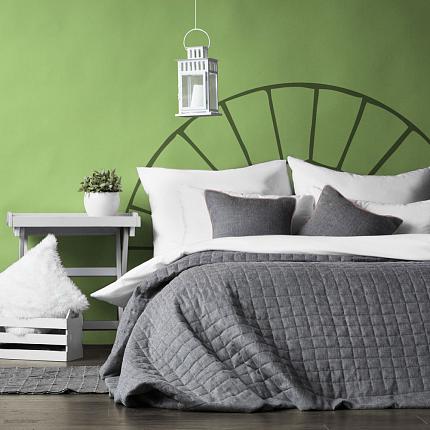 Покрывало с наволочками "Конни" Темно-серый