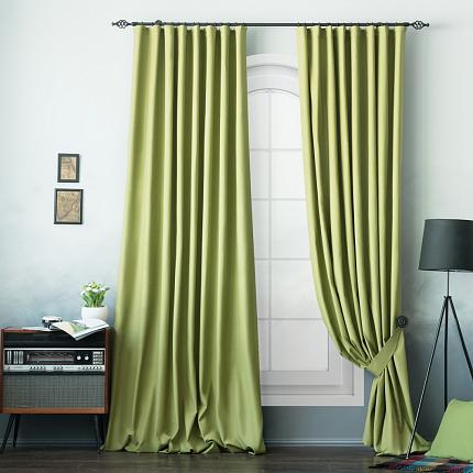 Комплект штор с подхватами "Билли" Травяной