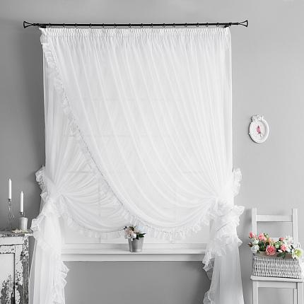 Портьера "Винтаж" Белый