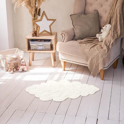 Декоративный коврик "Ливз" Сливочный