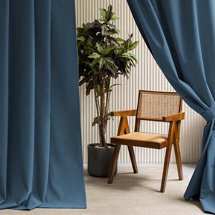 Комплект штор с подхватами "Лайм" Синий