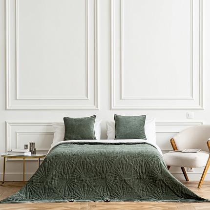 Покрывало с наволочками "Голди" Зеленый